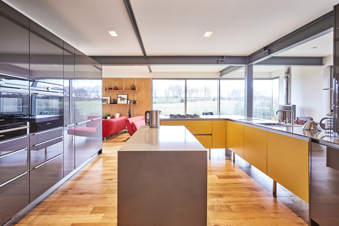 Grey & Yellow kitchen